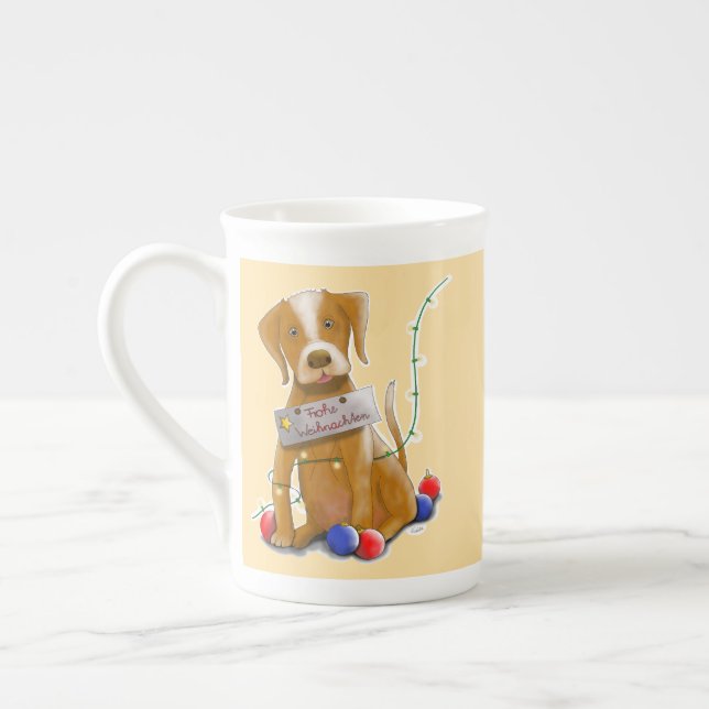 Taza De Porcelana DE Tasse Hund (Izquierda)
