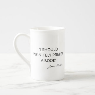 Taza De Porcelana Debería Preferir Infinitamente Un Libro - Jane Aus