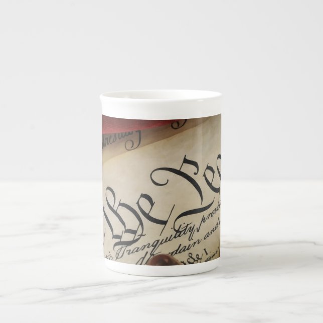 Taza De Porcelana Declaración de Independencia (Frente)