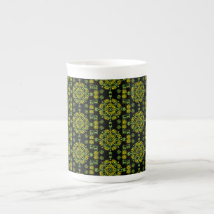 Taza De Porcelana Decoración artística azteca mexicana en casa
