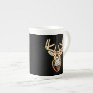 Taza De Porcelana Deer Head digital Energy Spirit