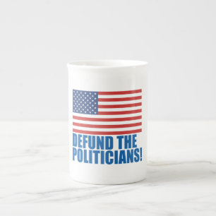 Taza De Porcelana Defender A Los Políticos
