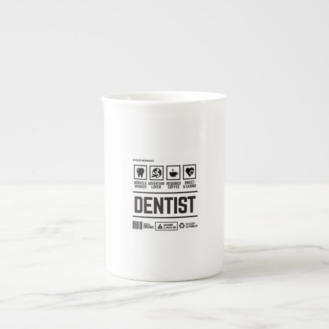 Taza De Porcelana dentista (Frente)