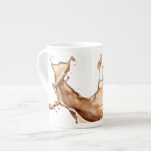 Taza De Porcelana Derrame de Café