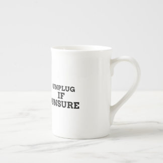 Taza De Porcelana Desenchufar si no está seguro