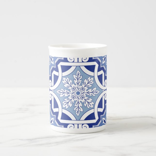 Taza De Porcelana Desplazamiento de hoja de invierno (Frente)