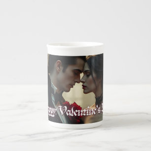 Taza De Porcelana Día de San Valentín de Pasión Eterna