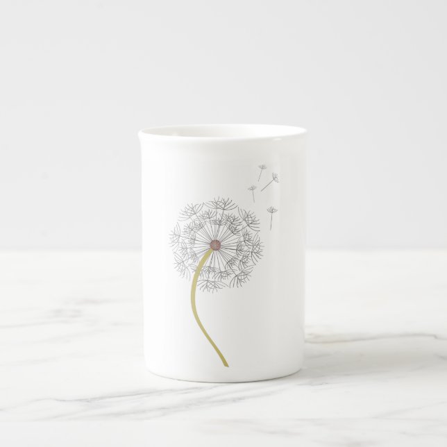 Taza De Porcelana Diente de león (Frente)
