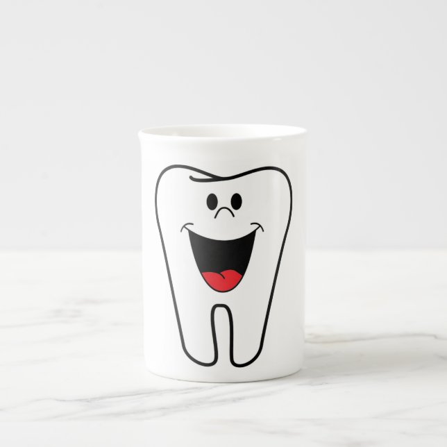 Taza De Porcelana DIENTE "MUÉRDeme" (Frente)