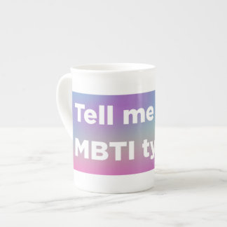 Taza De Porcelana Dígame su MBTI