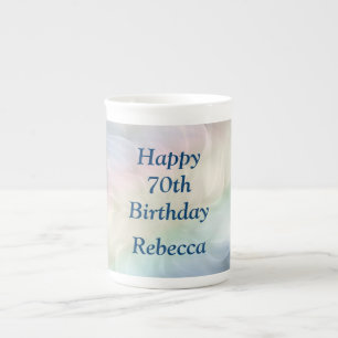 Taza De Porcelana Diseño de bonito Pastel 70º cumpleaños