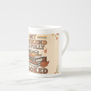 Taza De Porcelana Diseño de fin de semana totalmente reservado