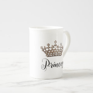 Taza De Porcelana Diseño de la "princesa" tiara