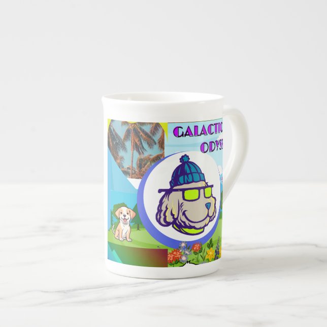Taza De Porcelana Diseño de Odyssey Galáctico (Derecha)