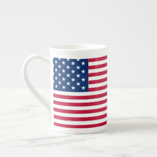 Taza De Porcelana Diseño de orgullo de bandera estadounidense de EE.