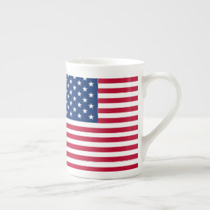 Taza De Porcelana Diseño de orgullo de bandera estadounidense de EE.