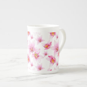 Taza De Porcelana Diseño de orquídeas acuarelas 15