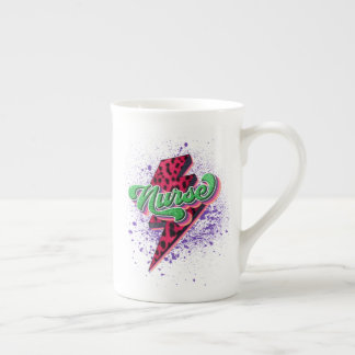 Taza De Porcelana Diseño de sublimación de enfermeras retro, vida de