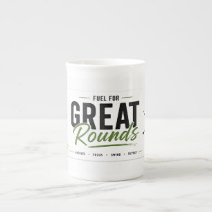 Taza De Porcelana Diseño de tipografía de estilo de vida de Golf Ban