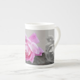 Taza De Porcelana Diseño del rosa