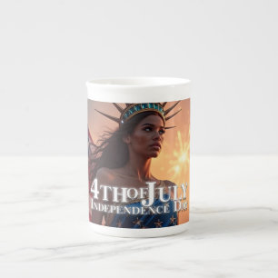 Taza De Porcelana Diseño espléndido del 4 de julio - Fuegos artifici