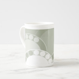 Taza De Porcelana Diseño estilizado de frondosas de fern - Mug
