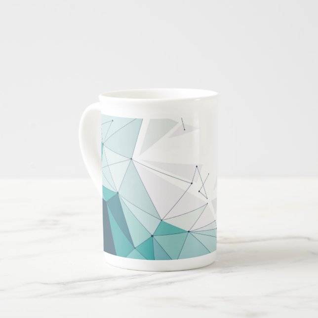 Taza De Porcelana Diseño geométrico (Izquierda)