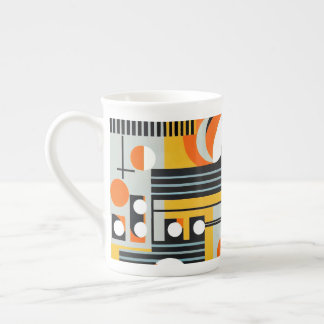 Taza De Porcelana Diseño Geométrico Bauhaus 01 Perfecto Para