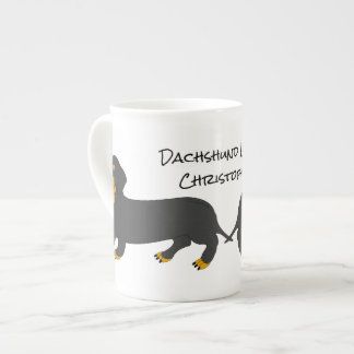 Taza De Porcelana Diseño personalizado de Dachshund