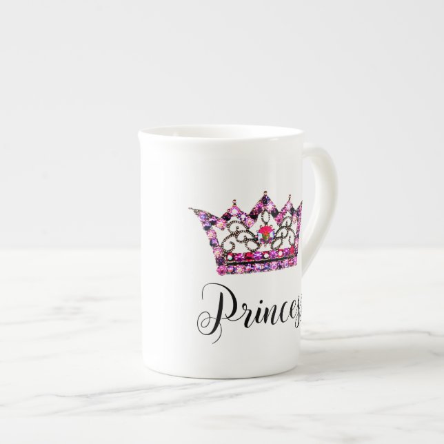Taza De Porcelana Diseño "Princesa" Tiara (Derecha)