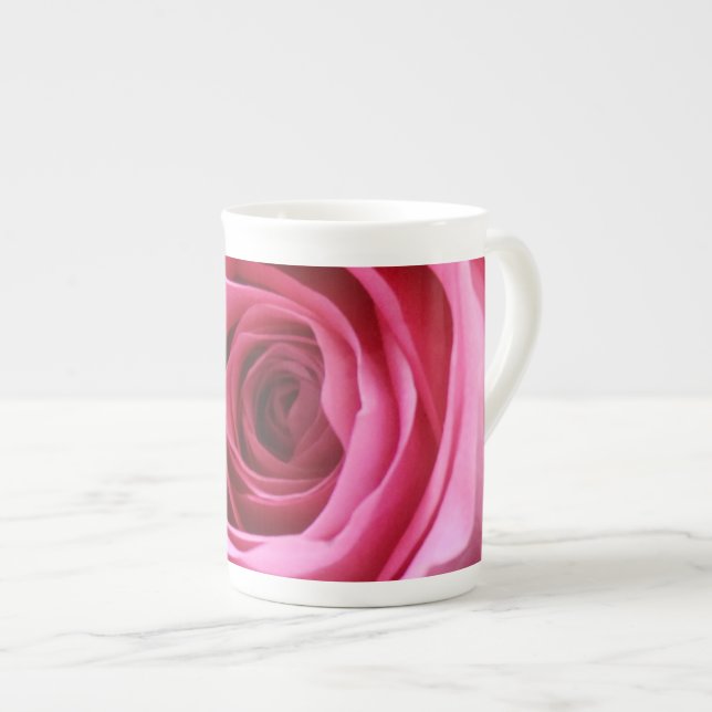 Taza De Porcelana Diseño rosado 2 (Derecha)