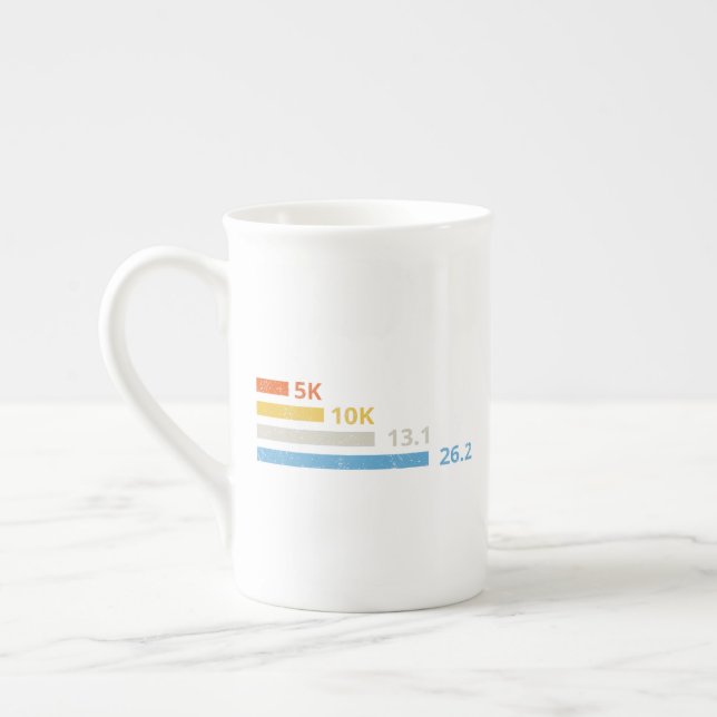 Taza De Porcelana Distancias de funcionamiento I - 5K 10K 13.1 26.2  (Izquierda)