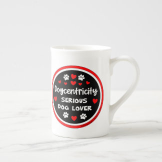 Taza De Porcelana Dogcentricidad: Amante serio de los perros 