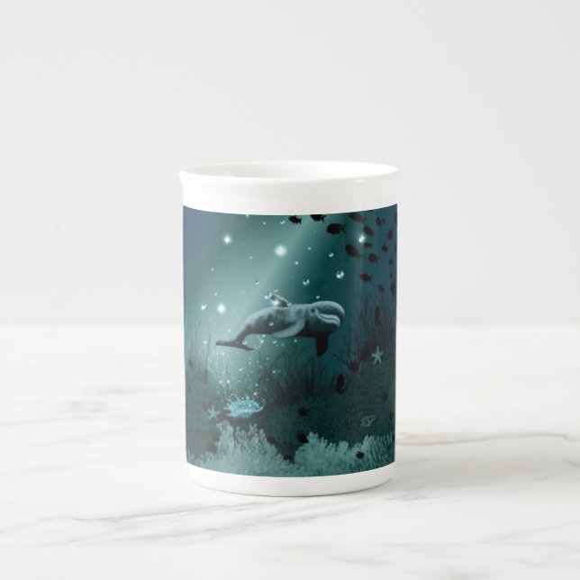 Taza De Porcelana Dolphin Dream (Frente)