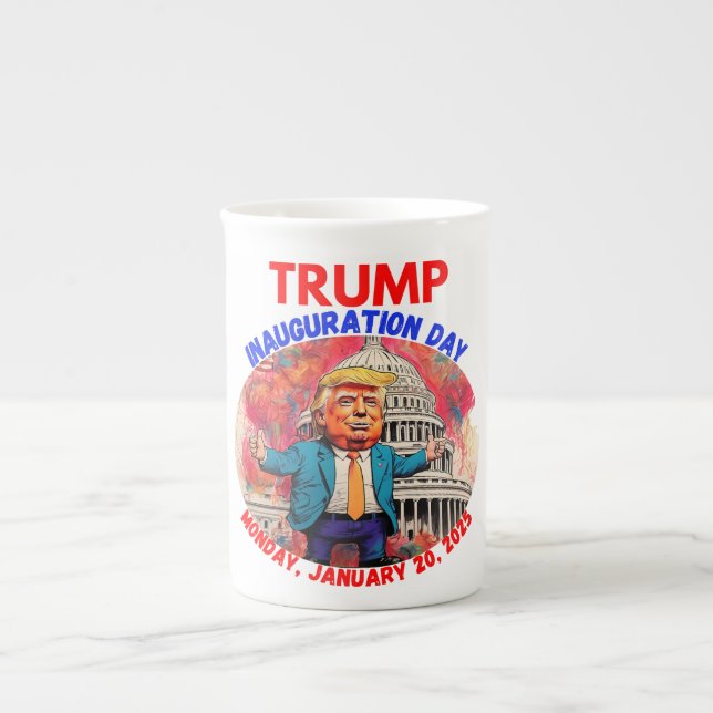 TAZA DE PORCELANA DONALD TRUMP INAUGURATION DAY 2025 (Frente)