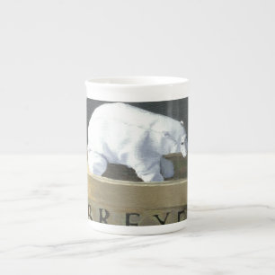 Taza De Porcelana ¿Dónde está un oso polar a vivir? II