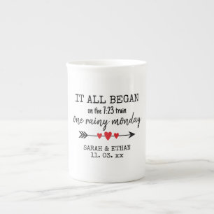 Taza De Porcelana Donde Todo Comenzó El día de San Valentín Con Amor