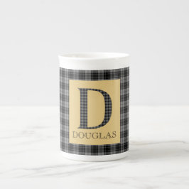 Taza De Porcelana Douglas Tartan Monogram D