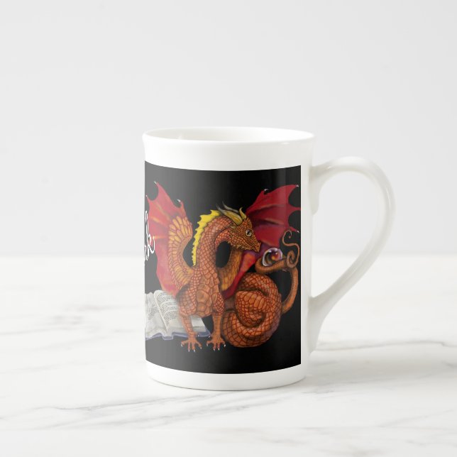Taza De Porcelana Dragón de estudios mágicos (Derecha)