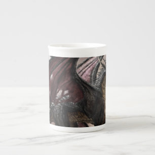 Taza De Porcelana Dragón En Cueva