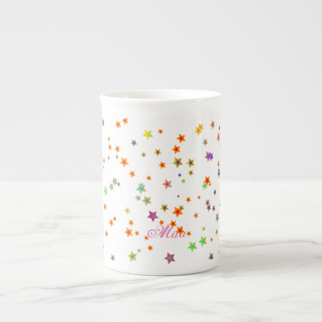Taza De Porcelana Dulces estrellas (Frente)