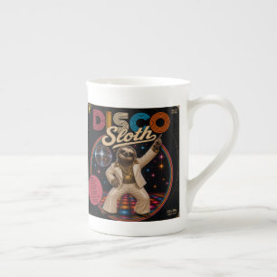 Taza De Porcelana Dúo de Perezoso Disco