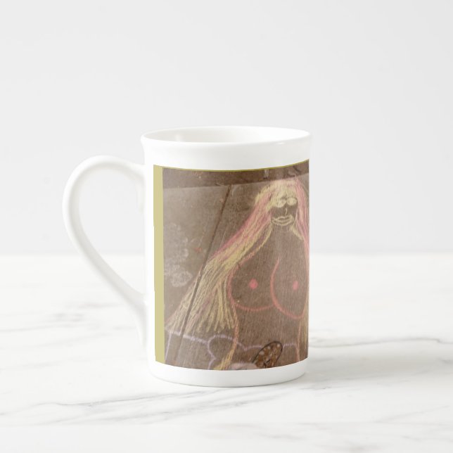 Taza De Porcelana eclipse a esta diosa groovy fiesta mugs (Izquierda)