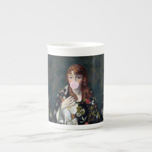 Taza De Porcelana Edna sopla un chicle rosado