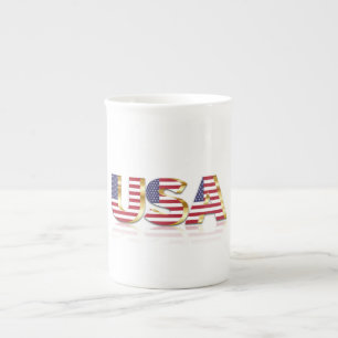 TAZA DE PORCELANA EE.UU.