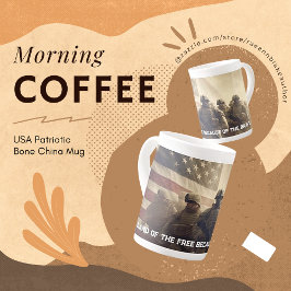 Taza De Porcelana EE.UU. Patriótico Hueso China Mug