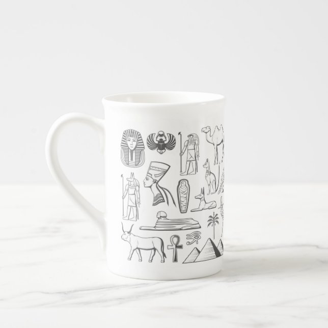 Taza De Porcelana egipto (Izquierda)