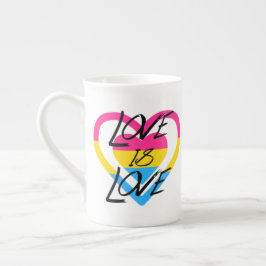 Taza De Porcelana El amor es amor - Orgullo Pansexual