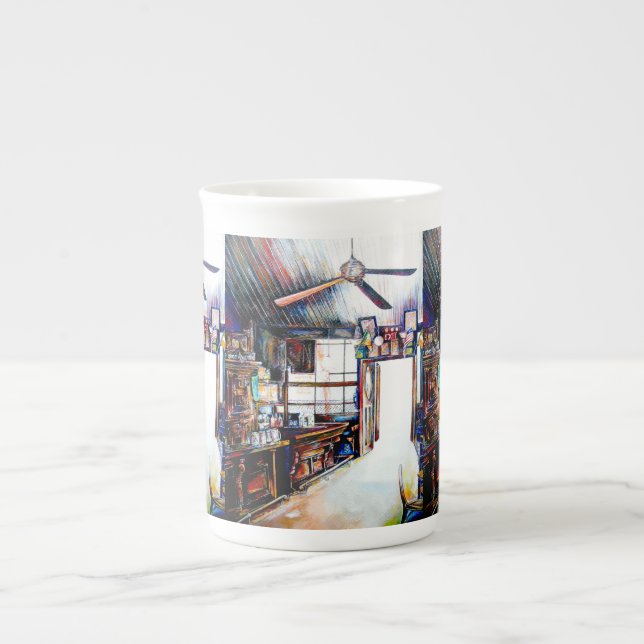 Taza De Porcelana El amor no es una pared, es un puente (Frente)