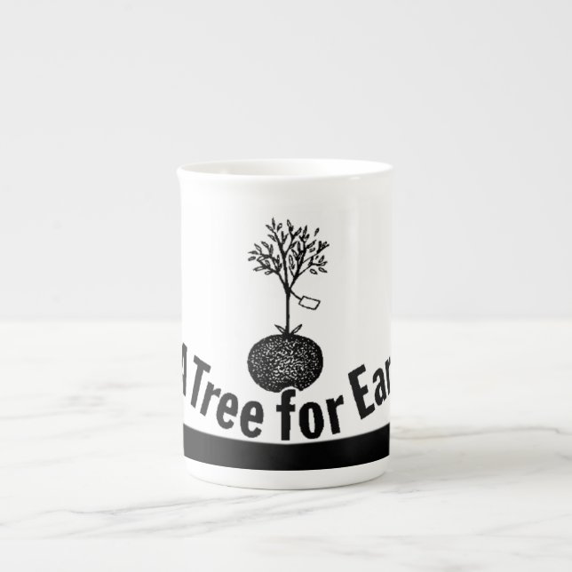 Taza De Porcelana El árbol - (Frente)